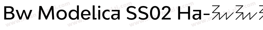 Bw Modelica SS02 Ha字体转换